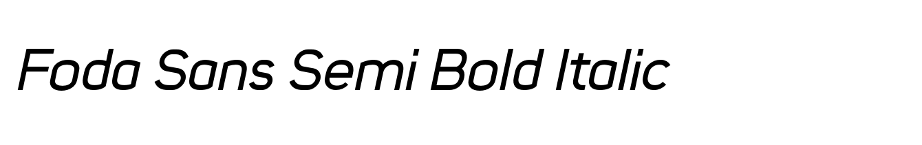 Foda Sans Semi Bold Italic